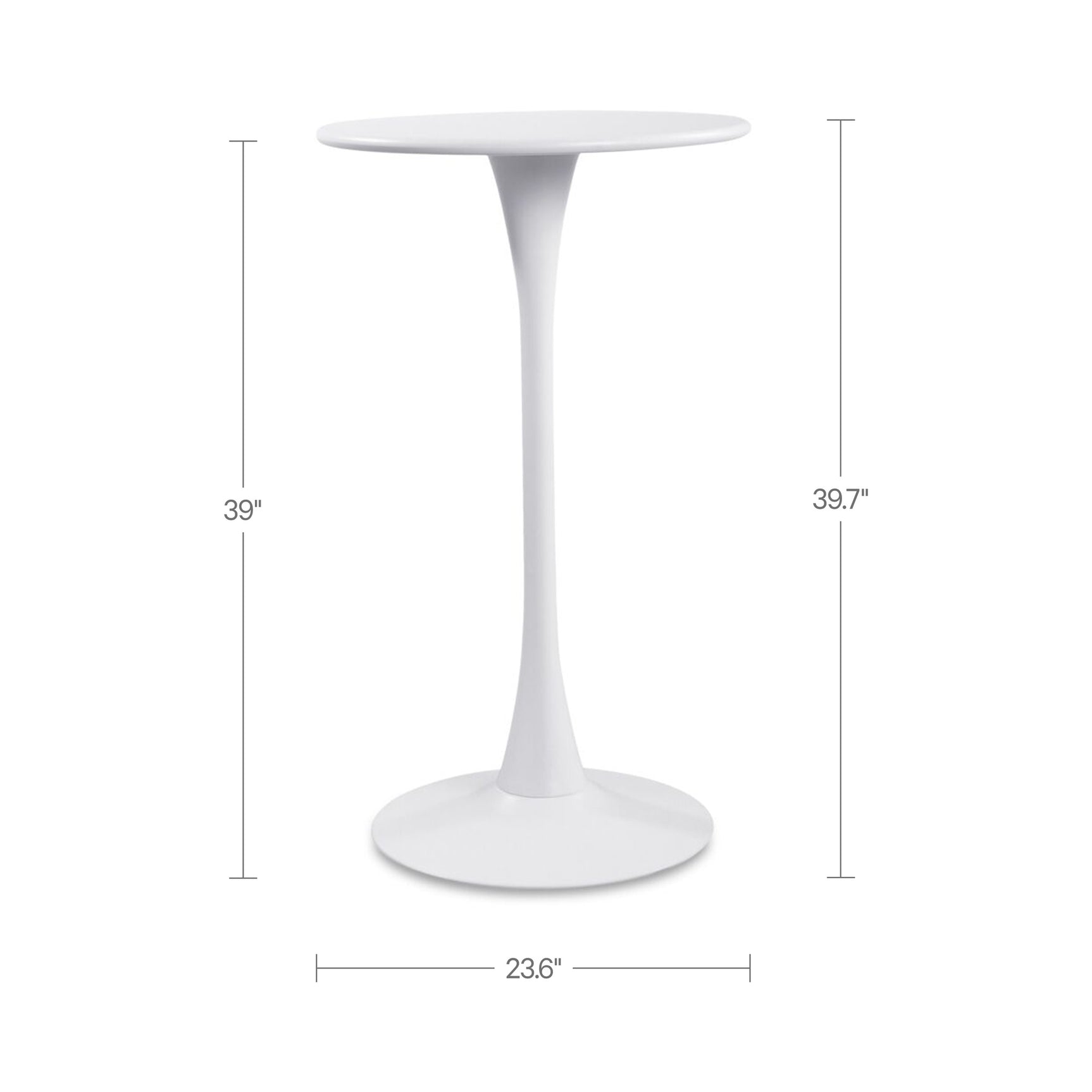 Gage White Outdoor Bar Table