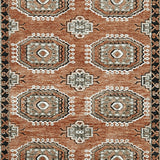 Qaabiz Sienna/Ivory/Black Medium Rug - Ornate Home