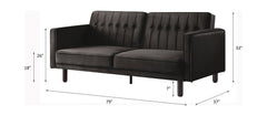 Qinven Dark Brown Adjustable Sofa - Ornate Home