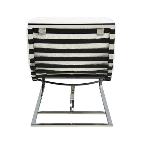 Qortini White Chaise - Ornate Home