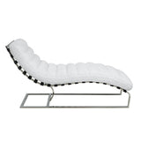 Qortini White Chaise - Ornate Home