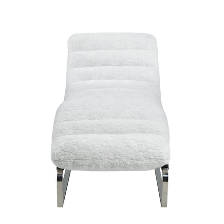 Qortini White Chaise - Ornate Home