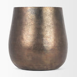 Quade Gold Large Textured Metal Planter