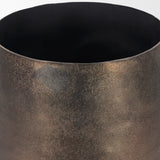 Quade Gold Large Textured Metal Planter