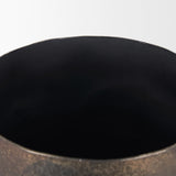 Quade Gold Large Textured Metal Planter