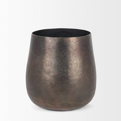 Quade Gold Small Metal Planter