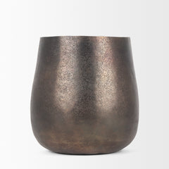Quade Gold Small Metal Planter