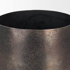 Quade Gold Small Metal Planter