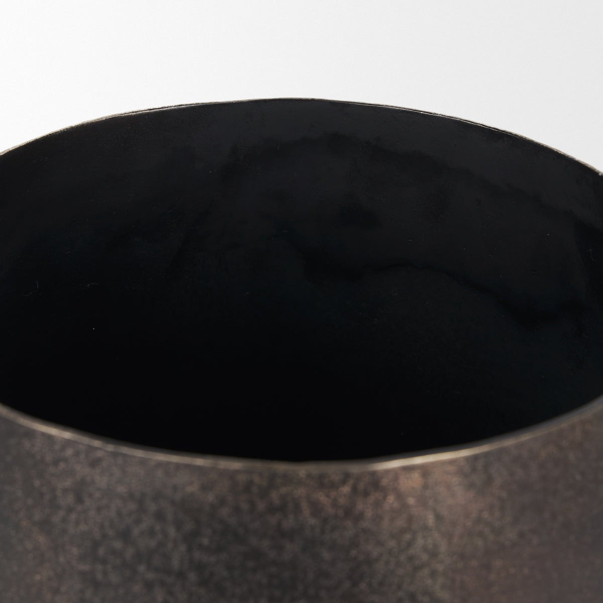 Quade Gold Small Metal Planter - Ornate Home