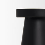 Quadir Medium Matte Black Metal Candle Holder - Ornate Home