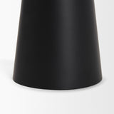 Quadir Medium Matte Black Metal Candle Holder - Ornate Home
