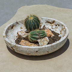 Quarried Stone Brown Indoor-Outdoor Bowl - Ornate Home