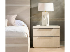 Quartz Light Mist Oak Nightstand - Ornate Home