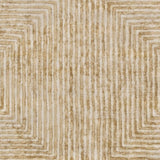 Quartz Patterned Sheen Beige Viscose Rug - Ornate Home