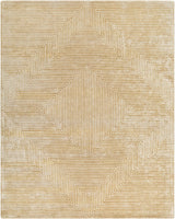 Quartz Patterned Sheen Beige Viscose Rug - Ornate Home