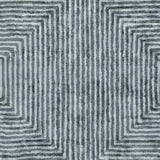 Quartz Patterned Sheen Blue/Green Viscose Rug - Ornate Home