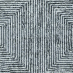 Quartz Patterned Sheen Blue/Green Viscose Rug - Ornate Home