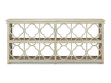 Quatrefoil Green Bookshelf Console Table - Ornate Home