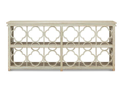 Quatrefoil Green Bookshelf Console Table - Ornate Home