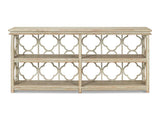 Quatrefoil Green Bookshelf Console Table - Ornate Home