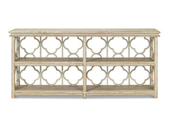 Quatrefoil Green Bookshelf Console Table - Ornate Home