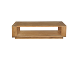 Qube Rectangular Teak Outdoor Coffee Table - Ornate Home