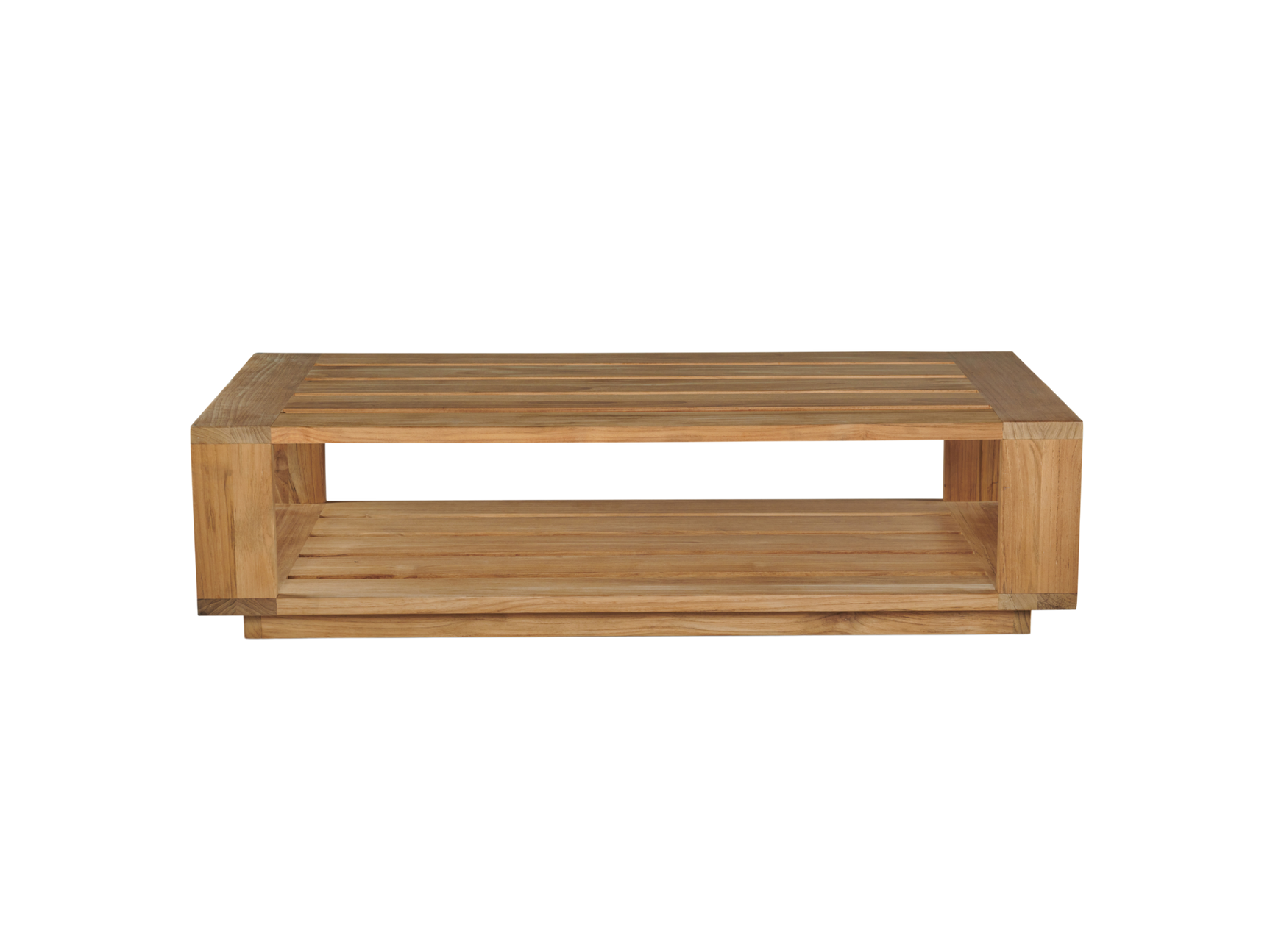Qube Rectangular Teak Outdoor Coffee Table - Ornate Home