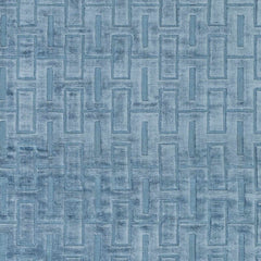Quealy Blue Patterned 3x5 Small Viscose Rug - Clearance - Ornate Home