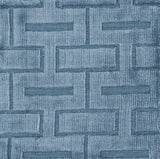 Quealy Blue Patterned 3x5 Small Viscose Rug - Clearance - Ornate Home