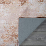 Queen Beige Modern Abstract Easy Silk Rubber Backing Soft Area Rug - Ornate Home