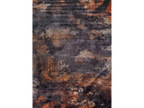 Queen Black Modern Abstract Easy Silk Rubber Backing Soft Area Rug  5x7 - Ornate Home