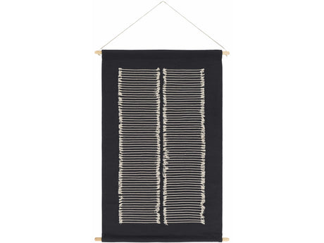 Queen Navy Fringed Wall Hanging - Ornate Home