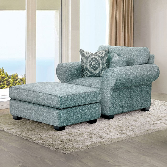 Queensbury Teal Chair - Ornate Home