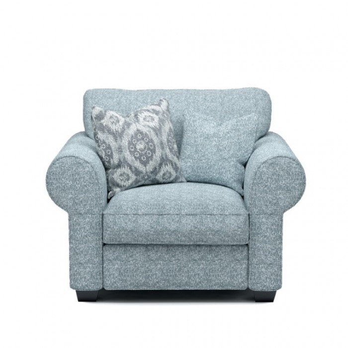 Queensbury Teal Chair - Ornate Home