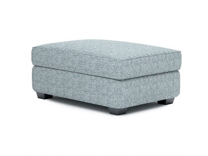 Queensbury Teal Ottoman - Ornate Home