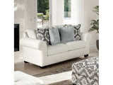 Queensbury White Loveseat - Ornate Home