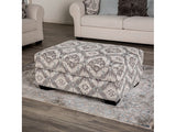 Queensbury White Ottoman - Ornate Home