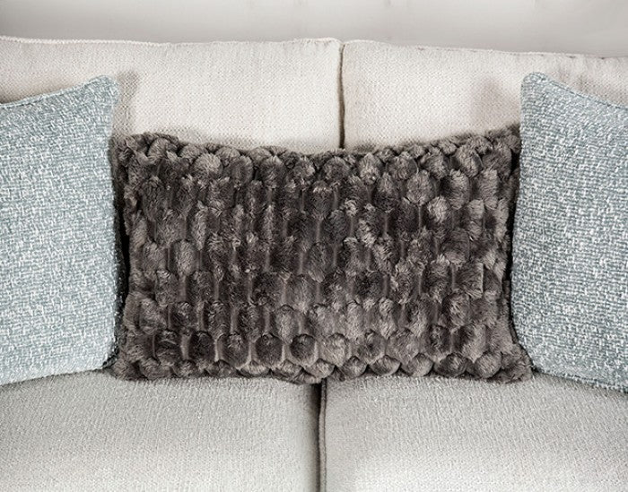 Queensbury White Upholstery Living Room Set - Ornate Home