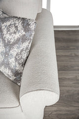 Queensbury White Upholstery Living Room Set - Ornate Home