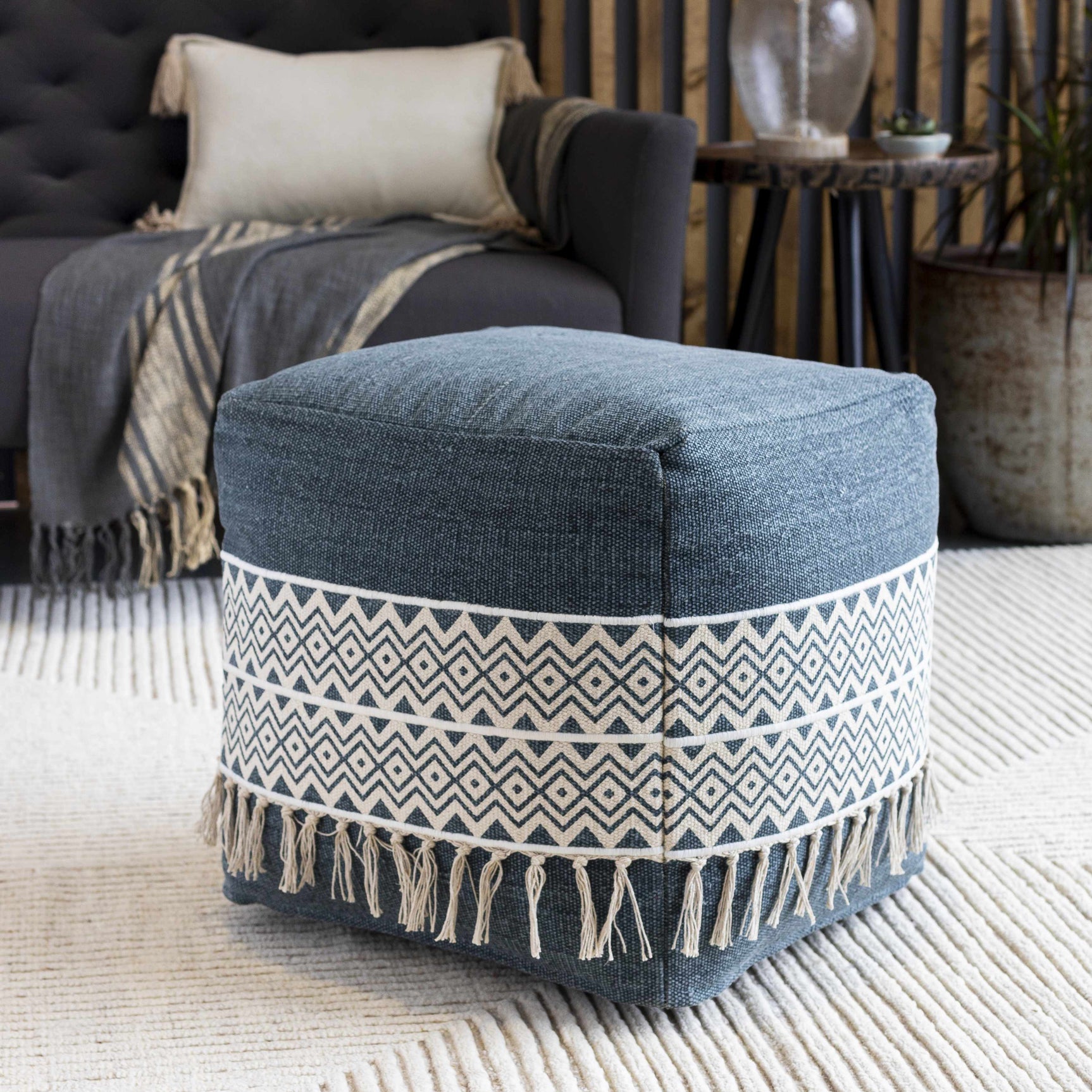 Queenstown Pouf - Clearance - Ornate Home