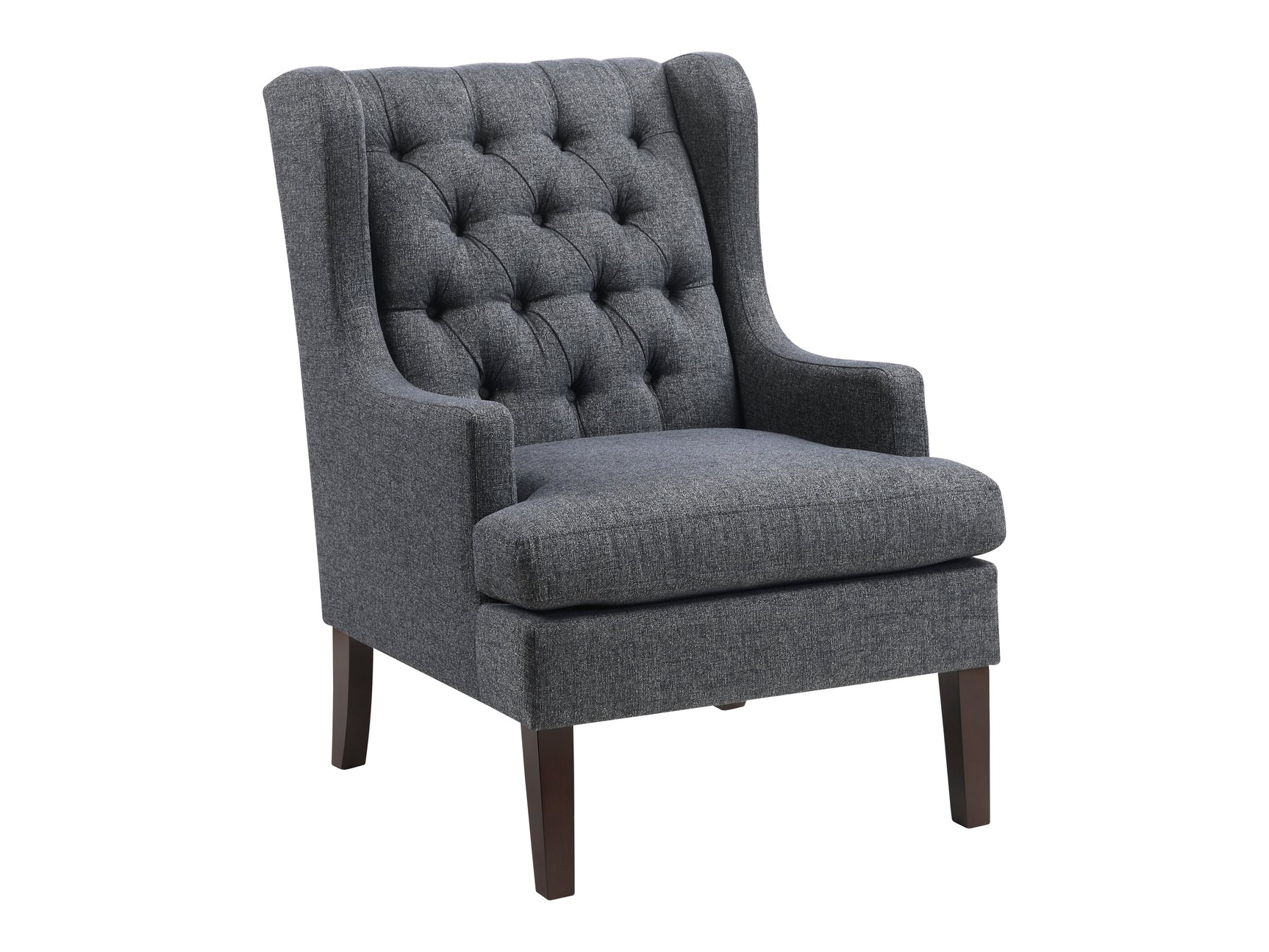 Quent Charcoal Accent Chair - Ornate Home