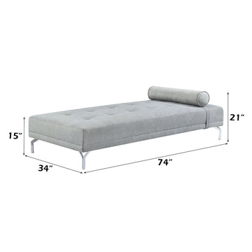 Quenti Gray Futon w/Pillow - Ornate Home