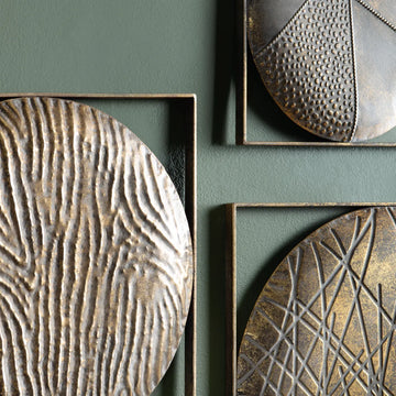 Quest Bronze/Gray Wall Decor (Set Of 3) - Ornate Home