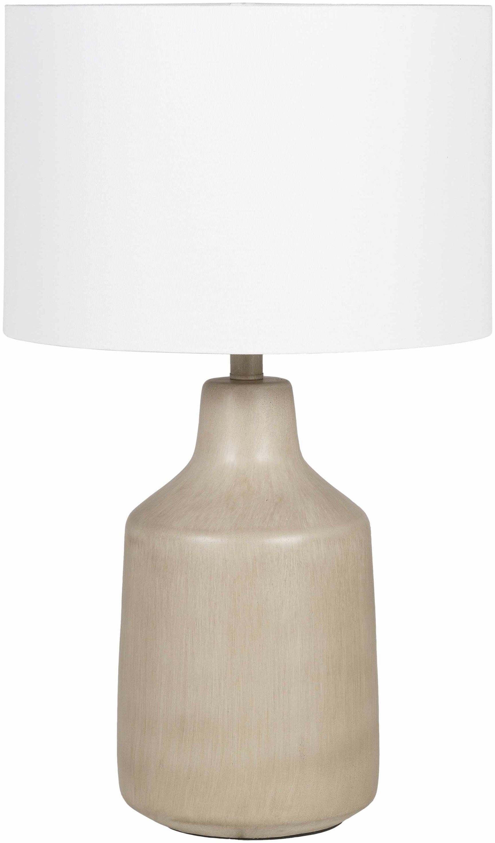 Quezon Beige Resin Table Lamp - Ornate Home