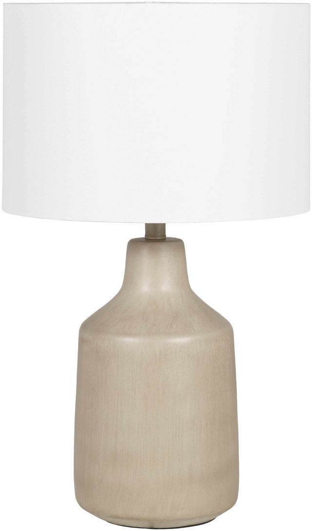 Quezon Beige Resin Table Lamp - Ornate Home