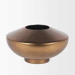 Quiana Gold Large Metal Vase - Ornate Home