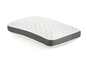 Quilted Convolution White King High Loft Pillow - Ornate Home