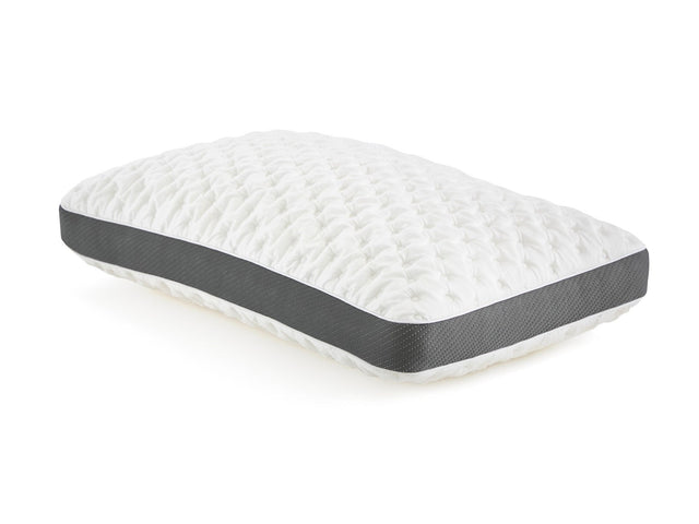 Quilted Convolution White King High Loft Pillow - Ornate Home