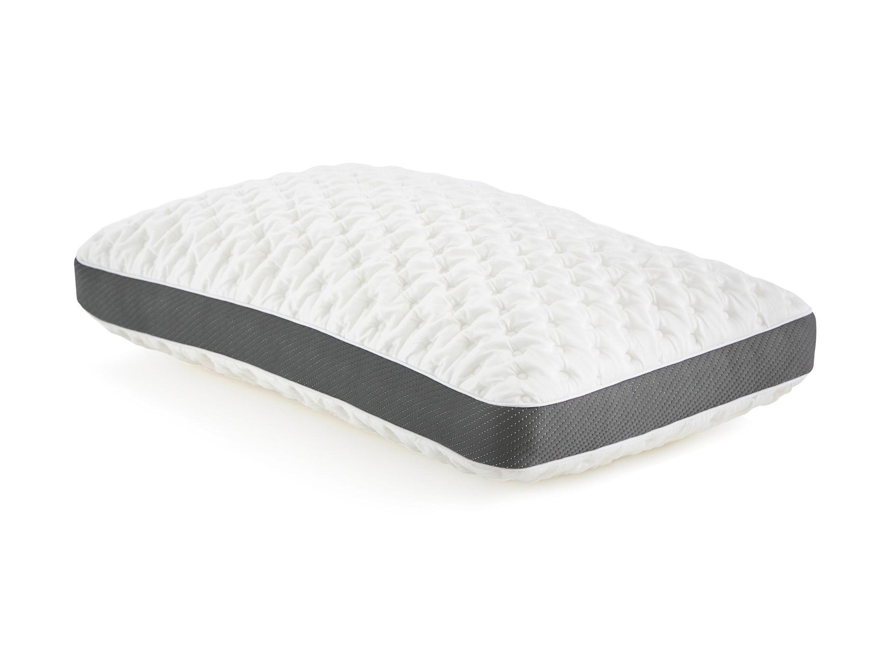 Quilted Convolution White Queen High Loft Pillow - Ornate Home