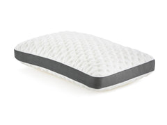 Quilted Convolution White Queen High Loft Pillow - Ornate Home